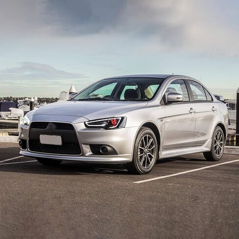 VLAND Led Headlights Compatible with Mitsubishi Lancer& EVO X 2008-2020 Projector Front lamp Assembly w/Smoke Lens w/Sequential w/Black Housing in Kuwait