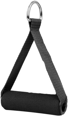 Exercise Handle, Foam Home Workout Handles Pull Resistance Bands Grips Cable Machine Heavy Duty Fitness Strap Stirrup Triceps Rope with Screw Thread Crunches Gym Weight Lifting Strength Trainer in Kuwait