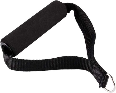 Exercise Handle, Foam Home Workout Handles Pull Resistance Bands Grips Cable Machine Heavy Duty Fitness Strap Stirrup Triceps Rope with Screw Thread Crunches Gym Weight Lifting Strength Trainer in Kuwait