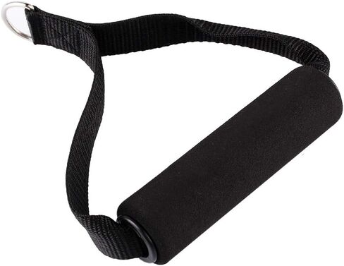 Exercise Handle, Foam Home Workout Handles Pull Resistance Bands Grips Cable Machine Heavy Duty Fitness Strap Stirrup Triceps Rope with Screw Thread Crunches Gym Weight Lifting Strength Trainer in Kuwait