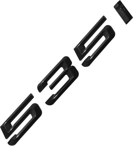 حجم OEM الأصلي، بديل لشعار غطاء صندوق السيارة BMW بأحرف رقم الملصق (أسود ساطع، 535i) in Kuwait