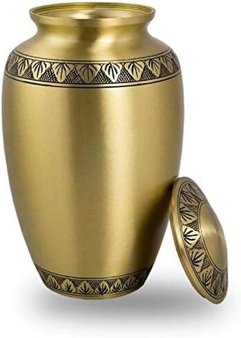 Star Legacy's Athena Gold - جرة حرق جثث معدنية نحاسية للكبار للرماد البشري مع حقيبة مخملية (ذهبي أثينا) in Saudi Arabia