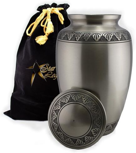 Star Legacy's Athena Gold - Brass Metal Cremation Adult Urn for Human Ashes w Velvet Bag (Athena Gold) in Saudi Arabia