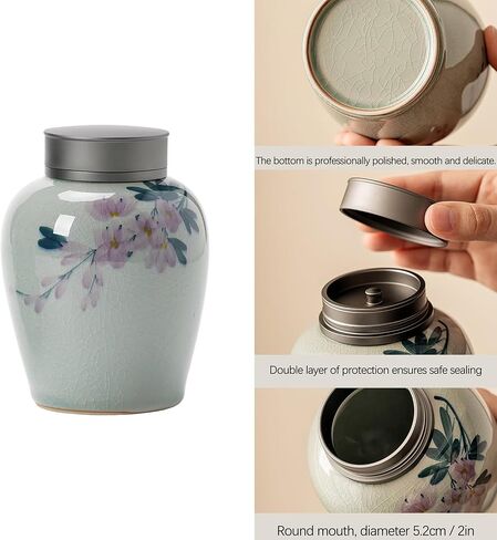 Medium Sized Urn Decorative Urn, Handicraft Memorial Urn, Cremation Memorial Urn, Human Ashes or Pet Ashes to Commemorate Your Lost Loved One in Saudi Arabia