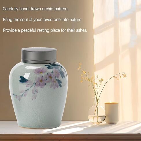 Medium Sized Urn Decorative Urn, Handicraft Memorial Urn, Cremation Memorial Urn, Human Ashes or Pet Ashes to Commemorate Your Lost Loved One in Saudi Arabia