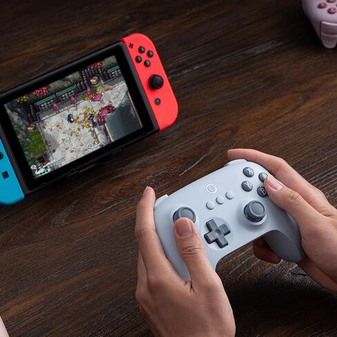 وحدة تحكم بلوتوث AKNES 8Bitdo Ultimate C للتبديل مع تحكم في الحركة بستة محاور واهتزاز متذبذب، خاصية التنبيه عند الاهتزاز - برتقالي in Kuwait