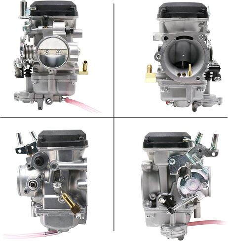 CV40 Carburetor Replacement with Starter Valve Set Main Jets Slow Jets Air Fuel Mixture Screw Kit for Harly Davidson Dyna/Sportster 883 1200 / Heritage Softail/Electra Glide/Fatboy/Night Train（Black) in Saudi Arabia