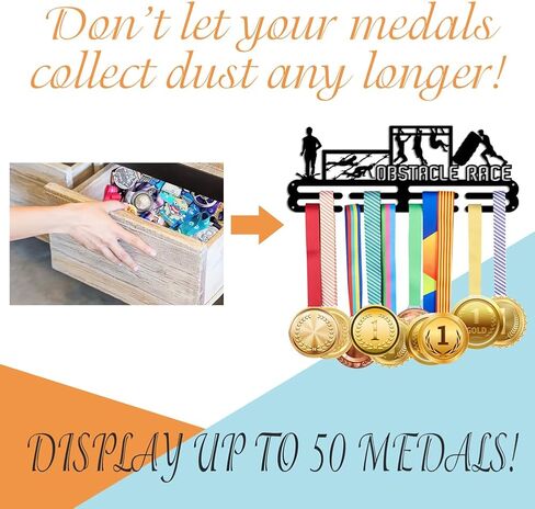 حامل عرض ميداليات NBEADS، حامل عرض ميداليات سباق العوائق، عرض إطار مثبت على الحائط، خطافات حامل شريط ميدالية للمنافسة، عرض معلق على الحائط، تركيب أكثر من 50 ميدالية in Saudi Arabia