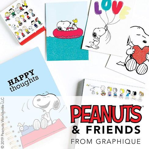 Graphique Soft Cover Journal, Peanuts Typewriter Design - 200 Ruled Pages, Cute Snoopy Design on Cover, 6" x 8.25" x .5" - Durable Notebook for Notes, Lists, Recipes, and More in Saudi Arabia