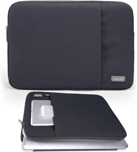 Lacdo 11 inch Chromebook Case Laptop Sleeve for 11.6" Samsung Lenovo Dell Acer Chromebook R11 | ASUS C202 | HP Stream/ProBook | 11.6" MacBook Air | Surface Pro X 7 6 Water Repellent Computer Bag,Black in Saudi Arabia