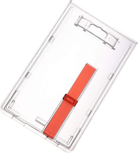 Fallen One 2 Pack Hard Plastic Vertical ID Badge Card Holder with Red Extractor in Saudi Arabia