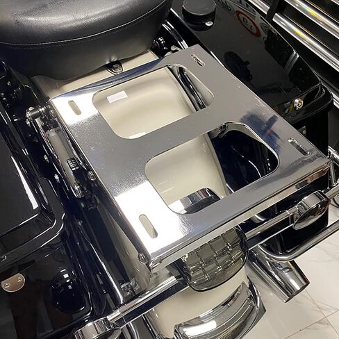 حامل أمتعة قابل للفصل من الكروم مكون من قطعتين متوافق مع Touring Road King Street Glide Road Glide Electra Glide Tour Pack Pak 2014-2023 in Saudi Arabia