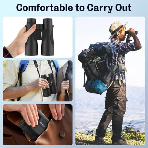 مناظير 15X52 عالية الدقة للبالغين - مناظير OPAITA عالية القوة مع رؤية واضحة وكبيرة - منظار سهل التركيز لمشاهدة الطيور والصيد والمشي لمسافات طويلة والتخييم والسفر والرياضات in Kuwait