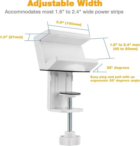 شريط طاقة أسود قابل للتعديل من AVLT - يناسب عرض 1.6 بوصة إلى 2.4 بوصة - إعداد سريع، وسادات مطاطية مضادة للخدش in Kuwait