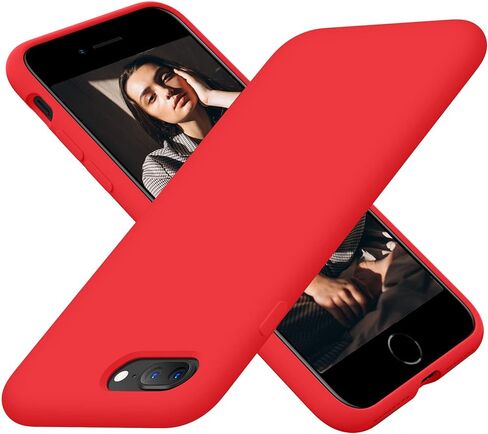 حافظة Cordking لهاتف iPhone 8 Plus، حافظة iPhone 7 Plus، حافظة هاتف سيليكون فائقة النحافة مقاومة للصدمات مع [بطانة ناعمة من الألياف الدقيقة المضادة للخدش]، 5.5 بوصة، أسود in Kuwait