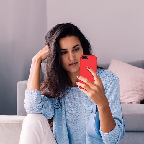 حافظة Cordking لهاتف iPhone 8 Plus، حافظة iPhone 7 Plus، حافظة هاتف سيليكون فائقة النحافة مقاومة للصدمات مع [بطانة ناعمة من الألياف الدقيقة المضادة للخدش]، 5.5 بوصة، أسود in Kuwait