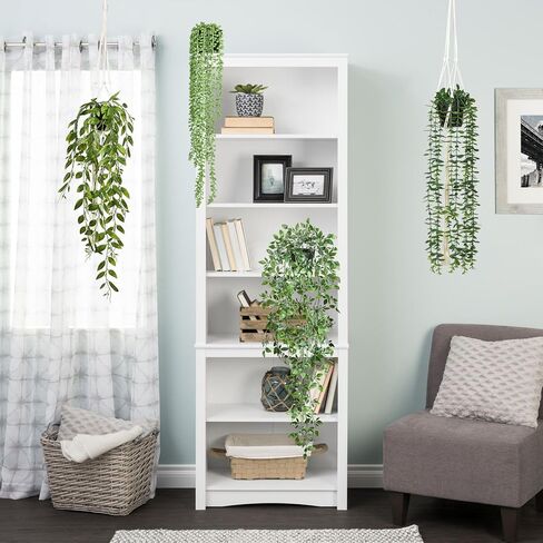 DearHouse 4 عبوات من النباتات الاصطناعية المعلقة، نبات معلق وهمي، كرمة الأوكالبتوس الخضراء بوعاء صناعي، كرمة ماندالا، سلسلة من اللؤلؤ، أوراق البازلاء في وعاء لغرفة المنزل وديكور الرف الداخلي والخارجي in Kuwait