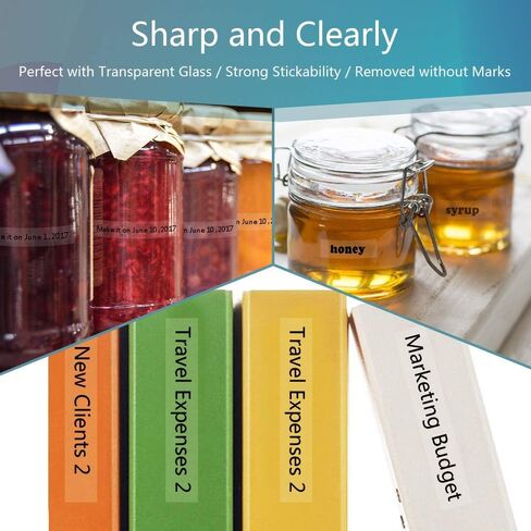 Fimax 5-Pack 18mm Label Tape Tz Tape 18mm 0.7 بوصة مغلفة شفافة TZe-141 TZ-141 متوافقة مع شريط Brother Ptouch TZe لصانع الملصقات Ptouch PTD600 PTD400AD PT1880، 3/4 بوصة × 26.2 قدم in Kuwait