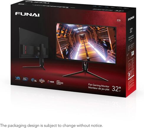 Funai 32 بوصة FHD 240 هرتز، معدل تحديث FHD 240 هرتز، وقت استجابة 1 مللي ثانية، HDR، VA، شاشة ألعاب تدعم تقنية AMD FreeSync Premium™ ضمان 3 سنوات in Kuwait