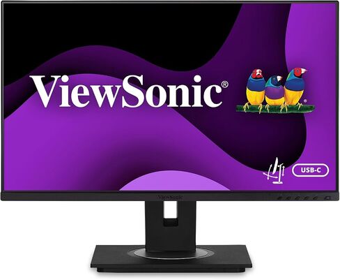 ViewSonic VG245 24 Inch IPS 1080p Monitor Designed for Surface with Advanced ergonomics, 60W USB C, HDMI and DisplayPort inputs for Home and Office in Saudi Arabia