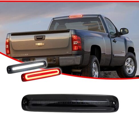 GTINTHEBOX لـ 1999 2000 2001 2002 2003 2004 2005 2006 2007 Chevy Silverado GMC Sierra 1500 2500 3500 HD Classic High Mount LED ضوء الفرامل الثالث مصباح البضائع الخلفي توقف الضوء in Kuwait