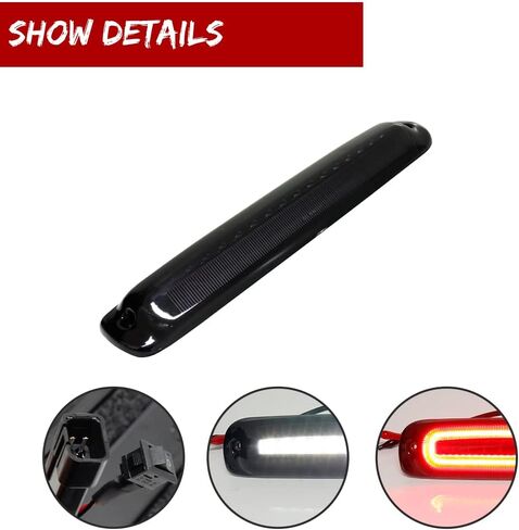 GTINTHEBOX لـ 1999 2000 2001 2002 2003 2004 2005 2006 2007 Chevy Silverado GMC Sierra 1500 2500 3500 HD Classic High Mount LED ضوء الفرامل الثالث مصباح البضائع الخلفي توقف الضوء in Kuwait