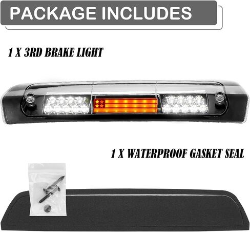 LED Third 3rd Brake Light for 2002-2008 Dodge Ram 1500, 2003-2009 Dodge Ram 2500 3500, Center High Mount Stop Light Rear Cargo Lamp (Smoke) in Saudi Arabia