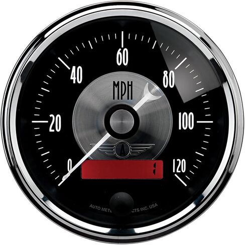 Auto Meter 2086 Prestige Black 3-3/8 "0-120 MPH PROGENT in Saudi Arabia