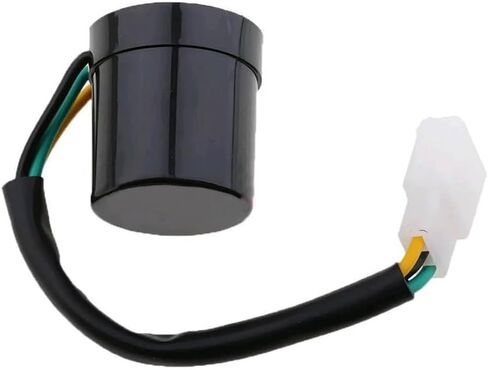 سكوتر الدراجات النارية العالمية الترحيل الأسود 3 دبوس مستدير ماء الإشارة 12V LED LED ترحيل ترحيل وميض in Saudi Arabia