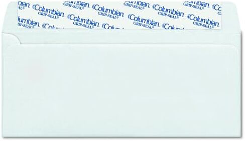 Columbian (#10) Dubl-Vue Window Grip-Seal Security Envelopes, 4-1/8x9-1/2 Inches, Tinted White, 500 Count (CO132) in Kuwait