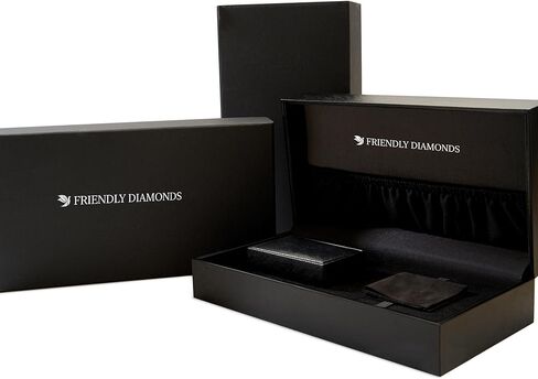 خاتم الماس الودية الماس للنساء IGI معتمد | 1-5 قيراط Klarissa Halo Eternity Diamond Ring | 14K أو 18K أبيض أو أصفر أو وردي الذهب | جودة FG-VS in Kuwait