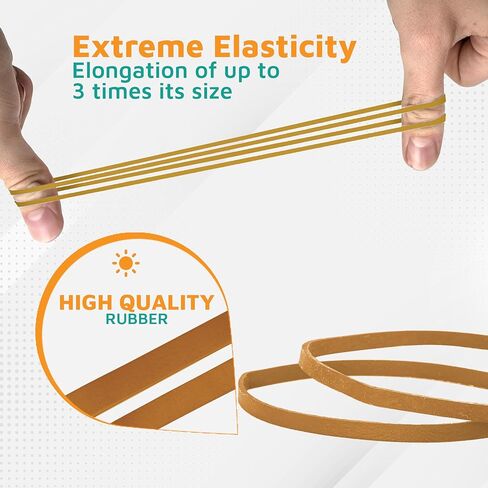 PlasticMill Rubber Bands - #33 Size - Natural Rubberbands - 100 Count. in Kuwait