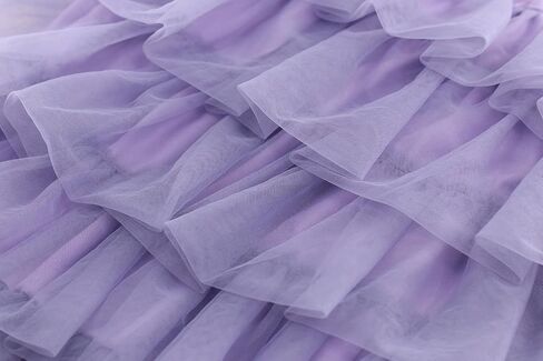 KISBINI Toddler Girls Tiered Maxi Skirt A-Line Long Tulle Skirts for Girls in Kuwait