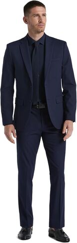 Perry Ellis Men's Dobby Louis Slim Fit Suit Pants in Saudi Arabia