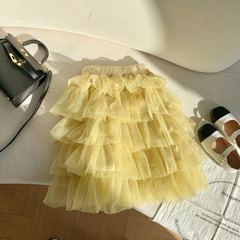 Kisbini Toddler Girls Tiered Maxi Skirt A-LINE LOND TULLE TULLE TULLE for Girls in Saudi Arabia