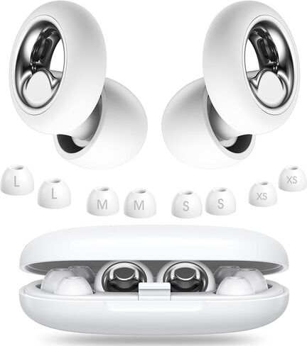 سدادات أذن لتقليل الضوضاء أثناء النوم، قابلة لإعادة الاستخدام، باللون الوردي in Kuwait