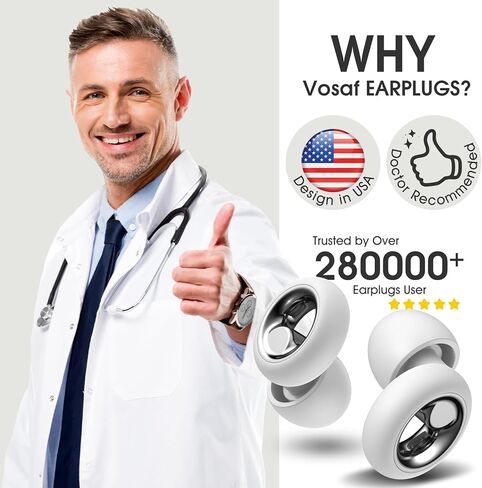 سدادات أذن لتقليل الضوضاء أثناء النوم، قابلة لإعادة الاستخدام، باللون الوردي in Kuwait