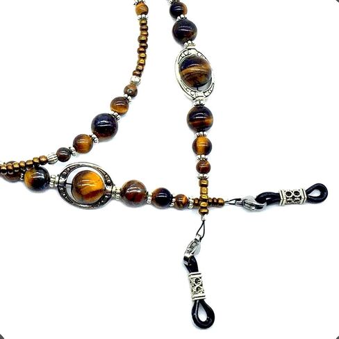 HANDMADE Eyeglass Chains Eyewear Retainer Beaded Eyeglass Strap Holder Natural Stone Beaded Eyewear Retainer in Saudi Arabia