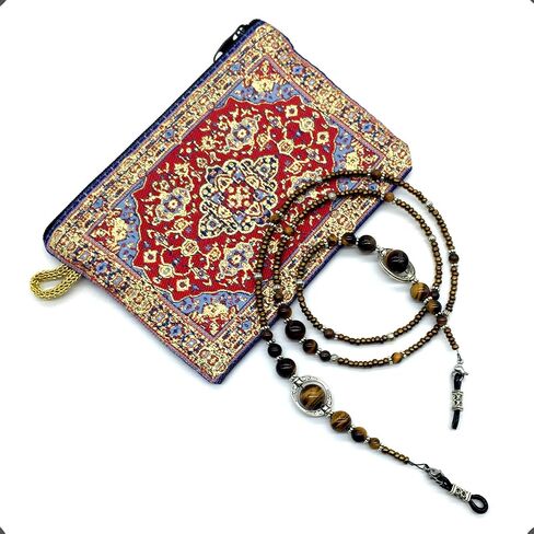 HANDMADE Eyeglass Chains Eyewear Retainer Beaded Eyeglass Strap Holder Natural Stone Beaded Eyewear Retainer in Saudi Arabia
