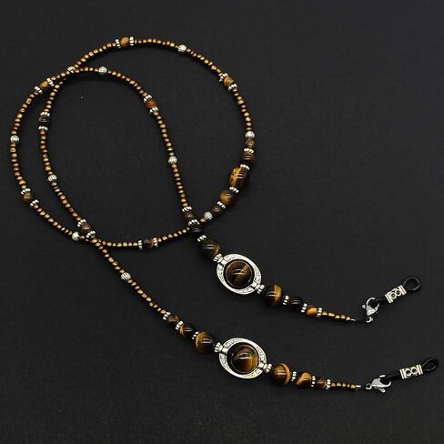 HANDMADE Eyeglass Chains Eyewear Retainer Beaded Eyeglass Strap Holder Natural Stone Beaded Eyewear Retainer in Saudi Arabia
