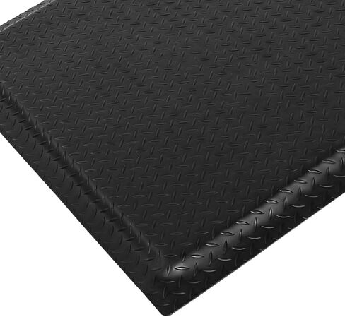 Nisorpa Anti Fatigue Mats Industrial 3' x 5', 15/16" Thick Ergonomic Standing Floor Mat Work Mats for Standing Heavy Duty Commercial Diamond Plate Border Safety Mat Support for Leg & Back Pain in Saudi Arabia
