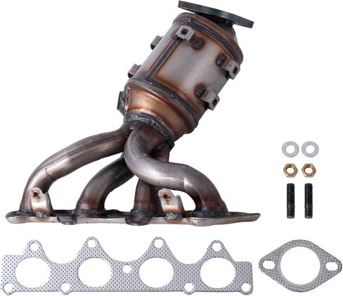 Exhaust Manifold with Catalytic Converter Fit for Hyundai Accent Veloster 1.6L 2012-2017, Direct Fit Replacement, Durable Stainless Steel in Saudi Arabia