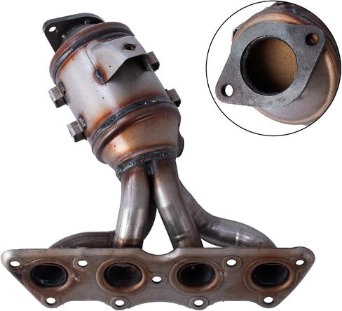 Exhaust Manifold with Catalytic Converter Fit for Hyundai Accent Veloster 1.6L 2012-2017, Direct Fit Replacement, Durable Stainless Steel in Saudi Arabia