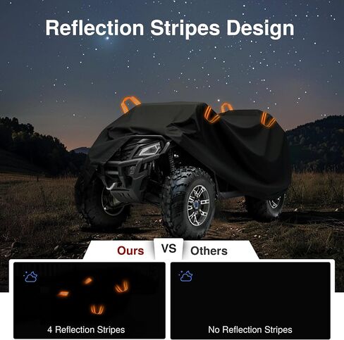 Puroma ATV Cover Waterproof Outdoor Heavy Duty 4 Wheeler Cover Quad Cover All Season UV Protection for Polaris Sportsman Yamaha Suzuki Honda in Kuwait