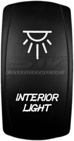 stvmotorsports ليزر Red Rocker Switch Interior Lights 20A 12V ON/OFF LED in Kuwait