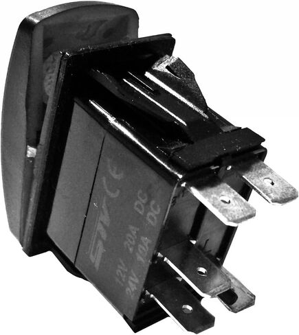 stvmotorsports ليزر Red Rocker Switch Interior Lights 20A 12V ON/OFF LED in Kuwait