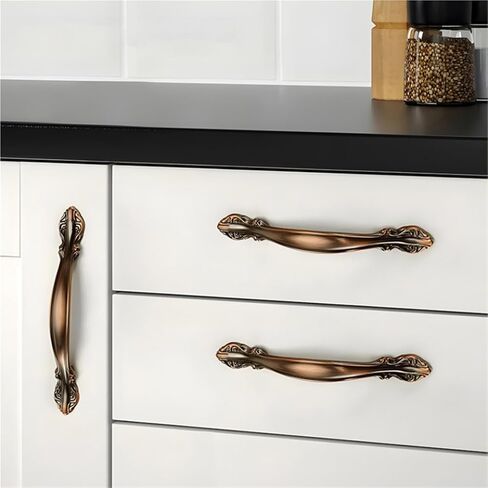 Cabinet Handles Wardrobe Kitchen Handles Cabinet Door Drawer Furniture Hardware(13 Brown) in Saudi Arabia