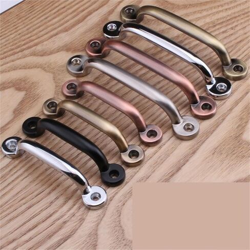 Classic Cabinet Handles Dresser Drawer Handles Bathroom Hardware Handles(Antique red,124 * 11mm) in Saudi Arabia
