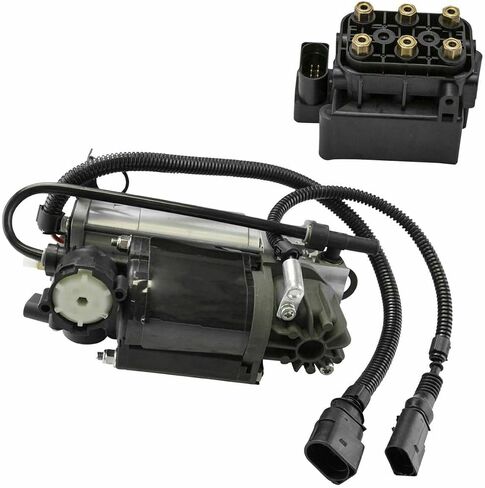 Rear Air Suspension Compressor Pump Valve Block Kit Set 2pc for Audi for Allroad Quattro 2001-2005 Wagon 2pcs SHO00124 4J-4004C in Saudi Arabia