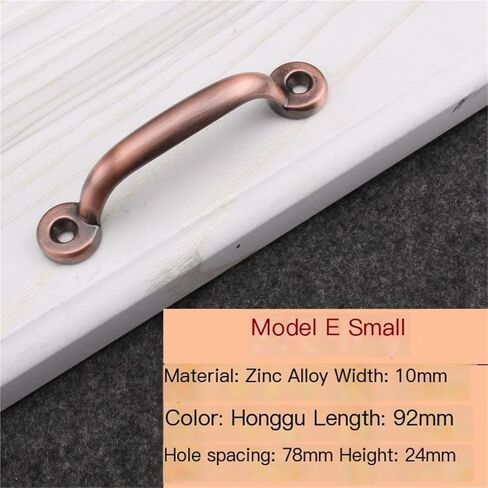 Classic Cabinet Handles Dresser Drawer Handles Bathroom Hardware Handles(Antique red,124 * 11mm) in Saudi Arabia